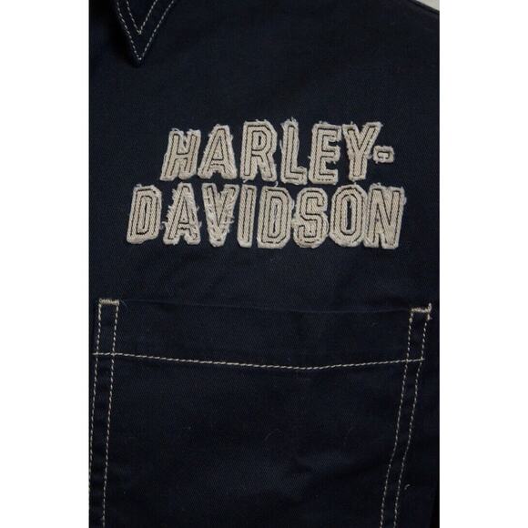 NEW! Harley-Davidson Men's Genuine Classics Eagle LS Woven Shirt, Black, Size M - Picture 12 of 12